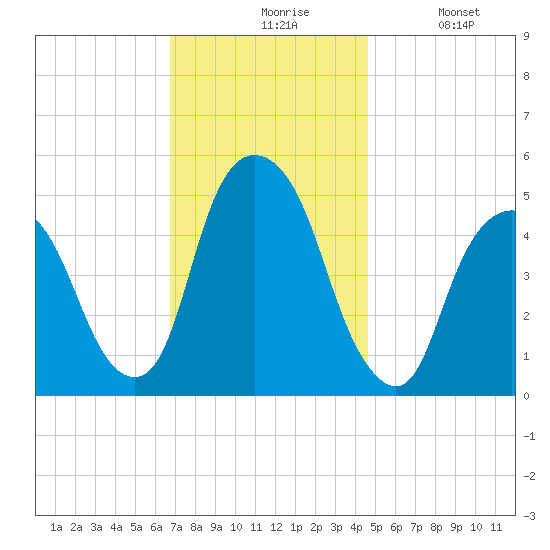 RR bridge tide chart for Friday, November 17, 2023