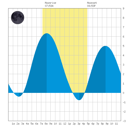 RR bridge tide chart for Thursday, January 11, 2024
