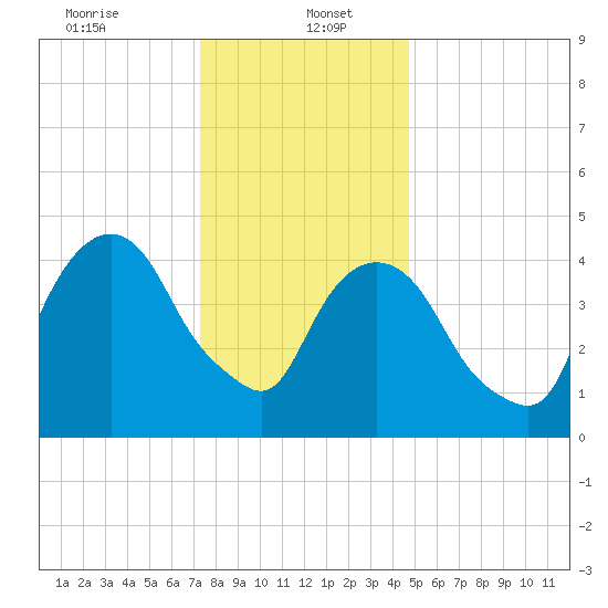 RR bridge tide chart for Friday, January 5, 2024