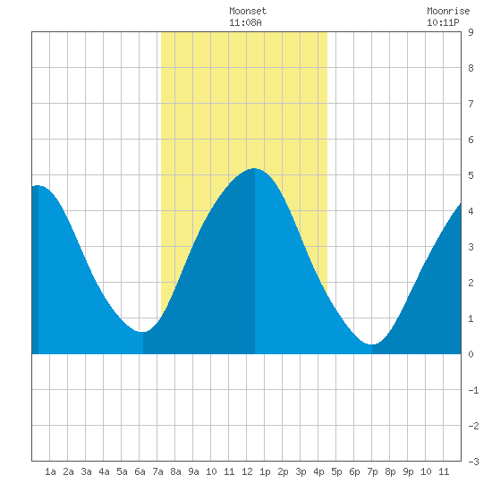 RR bridge tide chart for Friday, December 20, 2024