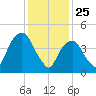RR bridge tide chart for Saturday, January 25, 2025