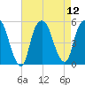 RR bridge tide chart for Tuesday, August 12, 2025