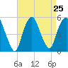 RR bridge tide chart for Monday, August 25, 2025