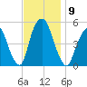 RR bridge tide chart for Sunday, November 9, 2025