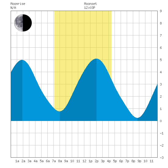 RR bridge tide chart for Thursday, December 11, 2025