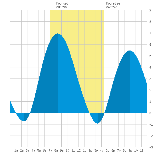 RR bridge tide chart for Friday, December 5, 2025