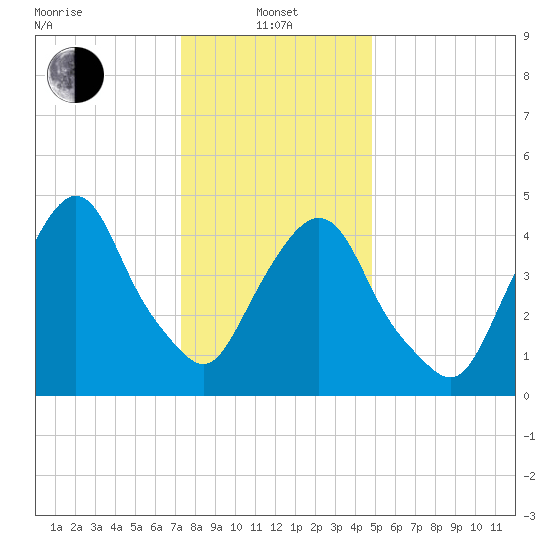 RR bridge tide chart for Saturday, January 10, 2026