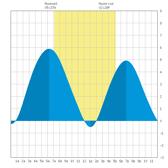 RR bridge tide chart for Friday, January 30, 2026