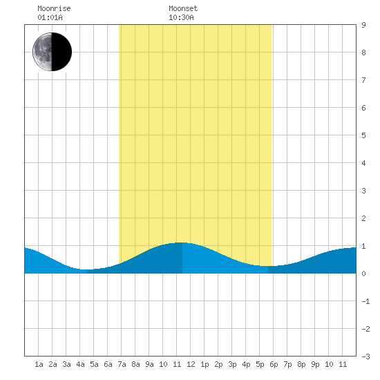 Clifton Beach tide chart for Thursday, February 20, 2025