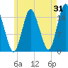 Coffins Point tide chart for Monday, July 31, 2023