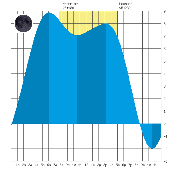 Anacortes tide chart for Wednesday, January 29, 2025