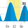 Entrance tide chart for Tuesday, December 31, 2024
