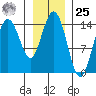Composite Island tide chart for Thursday, January 25, 2024
