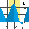 Coon Island tide chart for Saturday, January 31, 2026