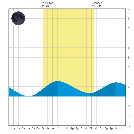 Coon Point tide chart for Friday, December 19, 2025