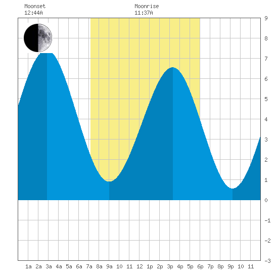 Whale Branch tide chart for Tuesday, February 8, 2022