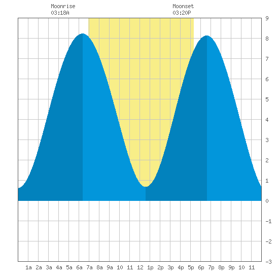 Whale Branch tide chart for Sunday, November 20, 2022