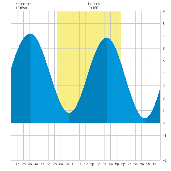 Whale Branch tide chart for Sunday, January 15, 2023