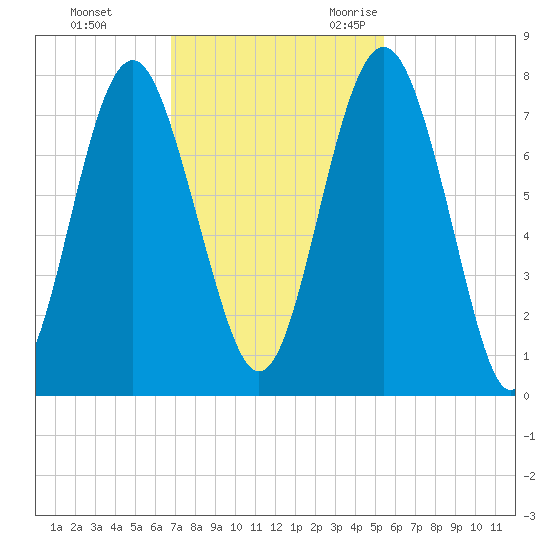 Whale Branch tide chart for Monday, November 11, 2024