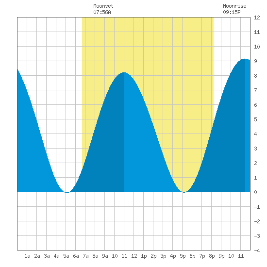 Whale Branch tide chart for Sunday, August 10, 2025