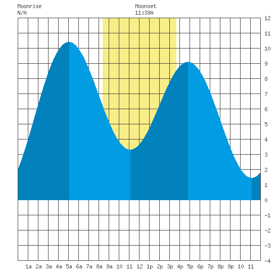 Coronation Island tide chart for Tuesday, January 5, 2021
