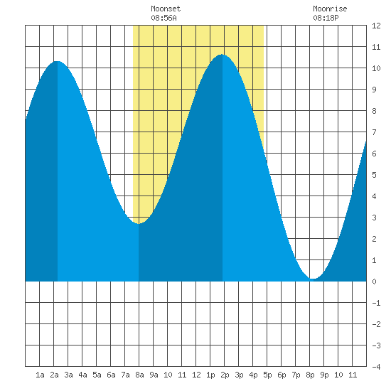 Coronation Island tide chart for Wednesday, February 8, 2023