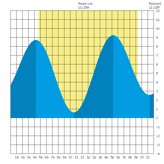 Coronation Island tide chart for Sunday, July 23, 2023