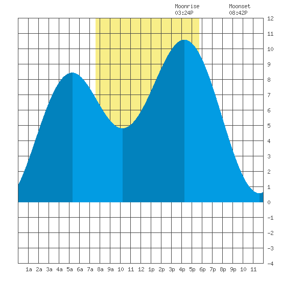 Coronation Island tide chart for Friday, October 20, 2023
