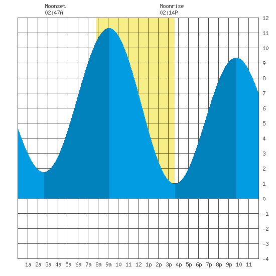 Coronation Island tide chart for Thursday, November 23, 2023