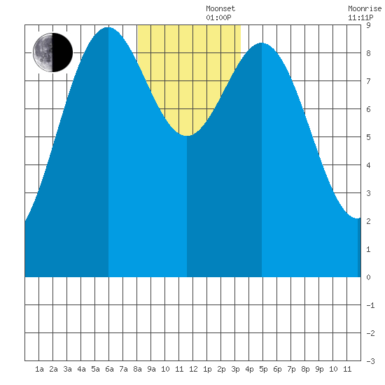 Coronation Island tide chart for Monday, December 4, 2023