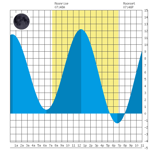Coronation Island tide chart for Sunday, March 10, 2024