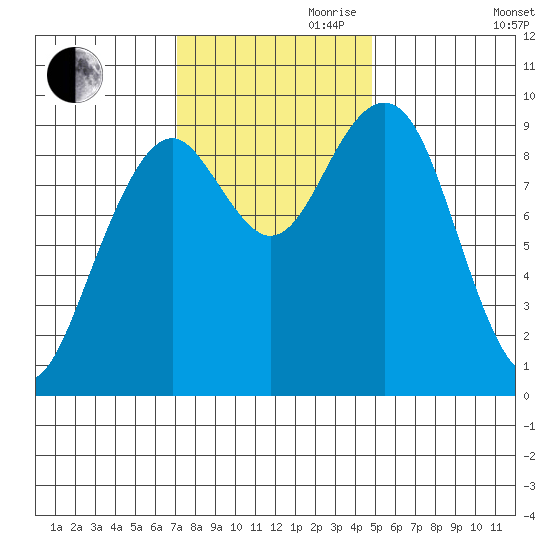Cosmopolis tide chart for Friday, November 8, 2024
