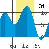 Cosmopolis tide chart for Tuesday, December 31, 2024