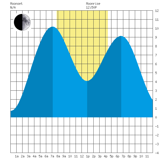 Cosmopolis tide chart for Sunday, December 8, 2024