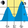Cosmopolis tide chart for Friday, August 15, 2025