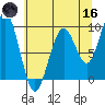 Cosmopolis tide chart for Saturday, May 16, 2026