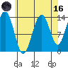 Cosmos Point tide chart for Wednesday, August 16, 2023