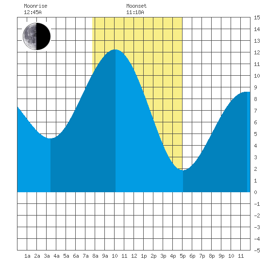 Coupeville tide chart for Tuesday, January 25, 2022