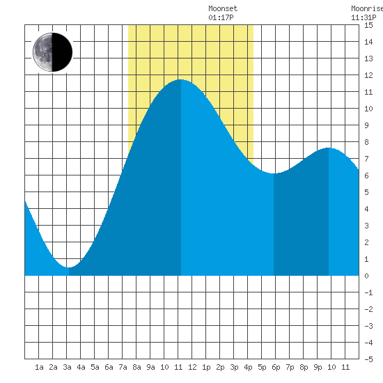 Coupeville tide chart for Friday, November 22, 2024