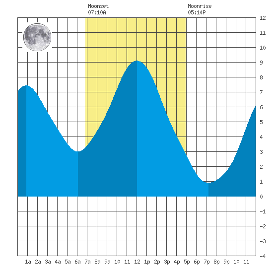 Coyote Creek tide chart for Friday, November 19, 2021
