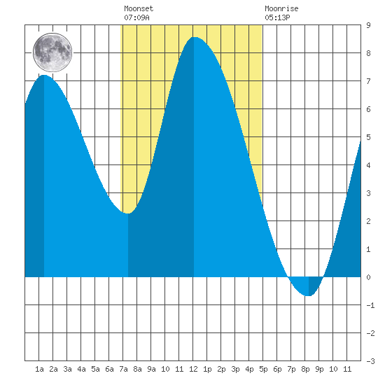 Coyote Creek, Tributary 1 tide chart for Friday, November 19, 2021