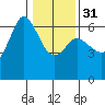 Salt Creek tide chart for Wednesday, January 31, 2024