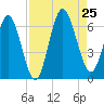 Cumberland Island Wharf tide chart for Sunday, August 25, 2024