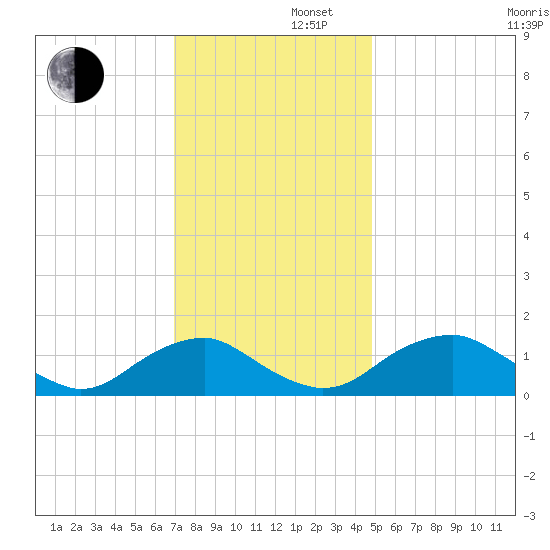 Dahlgren tide chart for Friday, November 22, 2024