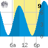 Dallas Bluff tide chart for Saturday, August 9, 2025