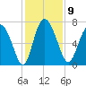Dallas Bluff tide chart for Tuesday, December 9, 2025