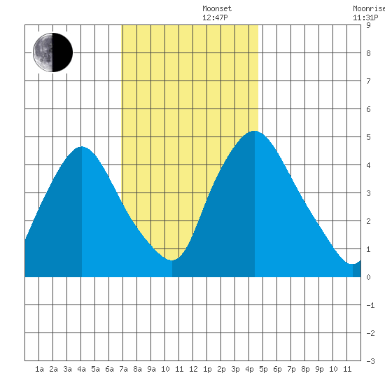 Delaware City tide chart for Friday, November 22, 2024