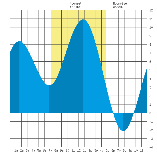 Kalaloch tide chart for Friday, November 7, 2025