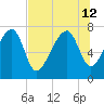 Dillard Creek tide chart for Friday, July 12, 2024