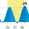 Distant Island tide chart for Sunday, April 25, 2021